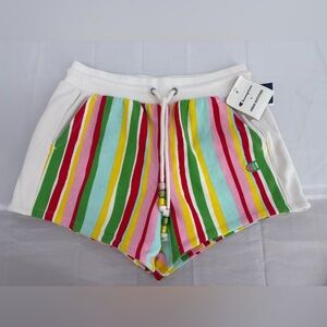 NWT Champion‎ Colab w/Susan Alexandra Colorful Rainbow Watermelon Striped Shorts